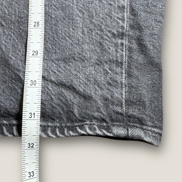 American Eagle Strigid Mom Jeans Women's Size 8 X-Long Black High Rise Denim - Picture 6 of 7